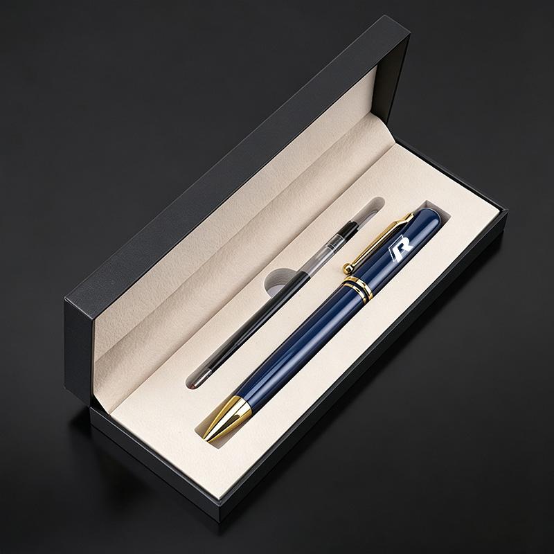 Luxury Metal Business Signature Pen Durable Gel Ballpoint Pen Gifts for Volkswagen VW R Rline Passat Jetta CC Touran Tiguan Golf Hp9