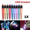 2.5Mm-6.5Mm Led Light Up Crochet Hook Knitting Needles Sewing Tool Accessories