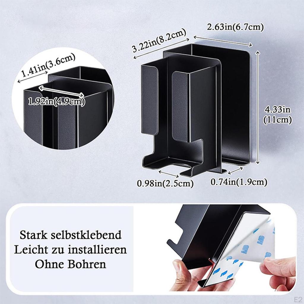 Держатель выпрямителя для волос Органайзер для инструментов Прочный Простой Хранение фена Плойки