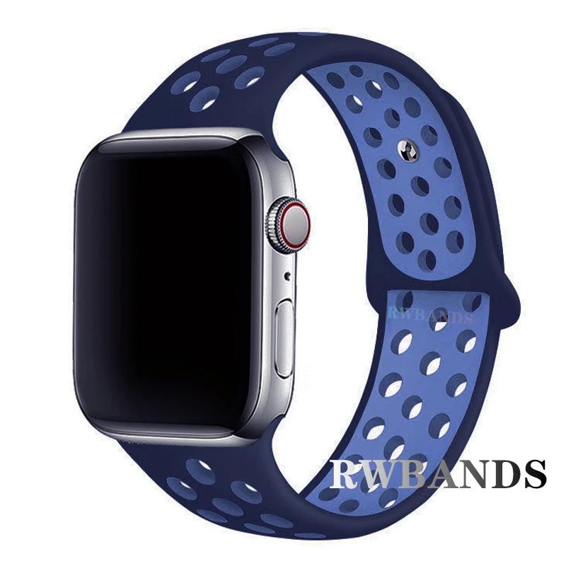 Спортивный ремешок для Apple Watch Band 46 мм 44 мм 40 мм 42-38-41 мм 45 мм Дышащий браслет iWatch Series 10 9 8 7 6 SE 5 3 Ultra 2 49 мм