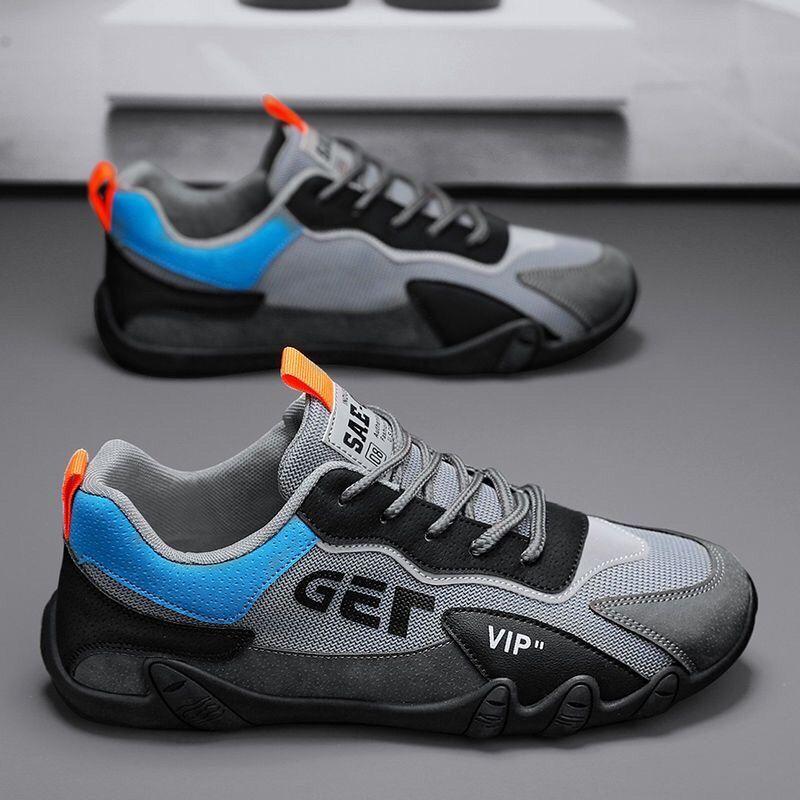 Labor Protection Shoes Men's Shoes Summer Breathable Canvas Shoes Men Construction Site Work All Match Small White Sports Board Shoes Fashion Shoes