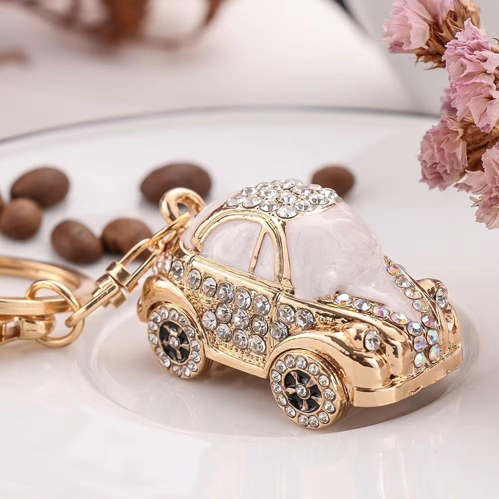 Crystal Charm Crystal Car Key Chain Mini Metal Keychain Creative Handbag Decoration Pendant Gifts