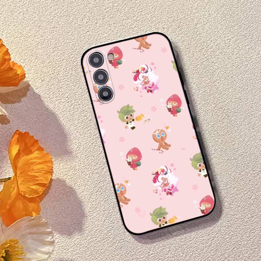 C-Cookie Run Game Phone Case Black Silicone Soft For Samsung Galaxy A73,A72,A71,A70,A53,A52,A51