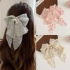 Pearl Floral Bow Hair Clip Back Hair Clip for Women Hair Accessories