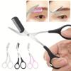 Ножницы для бровей из нержавеющей стали с расческой для удаления волос, бритва для формирования бровей, инструмент для макияжа