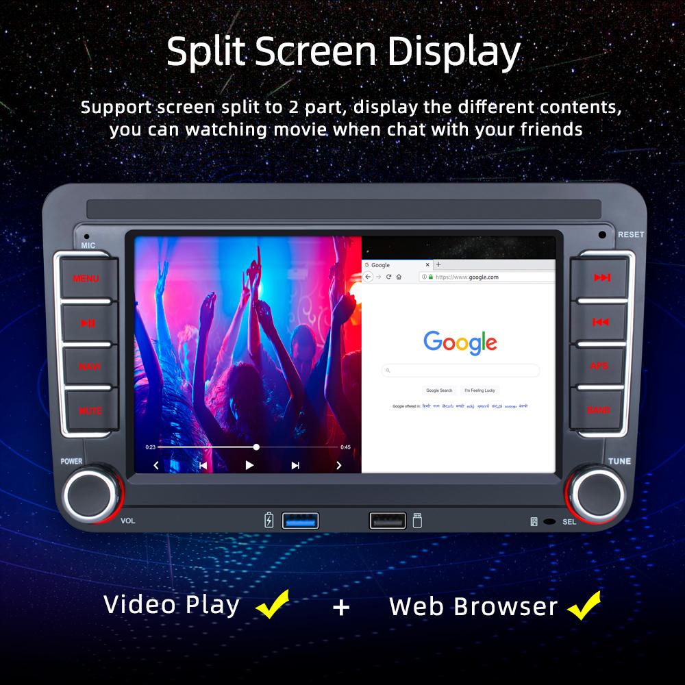 7-дюймовый автомобильный плеер для Volkswagen VW CC Passat B7 Polo Golf 5 6 Jetta mk5 mk6 Mirrorlink FM WIFI GPS RDS Wireless Carplay