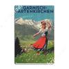 Garmisch Partenkirchen... Vintage Tourist Poster Metal Signs Wall Cave Club Bar Classic Plaques Tin Sign Posters
