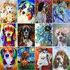 Full Drill Diamond Mosaic Color Dog Kits 5d Diy Diamond Painting Animal Embroidery For Children Gift Home Decor