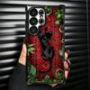 Черная Пантера Крутое Животное Покрытие Чехол Для Телефона Для Samsung Galaxy S24 S25 FE S26 Edge S23 Ultra S22 S21 Plus S20 Защита от Падения Airbag