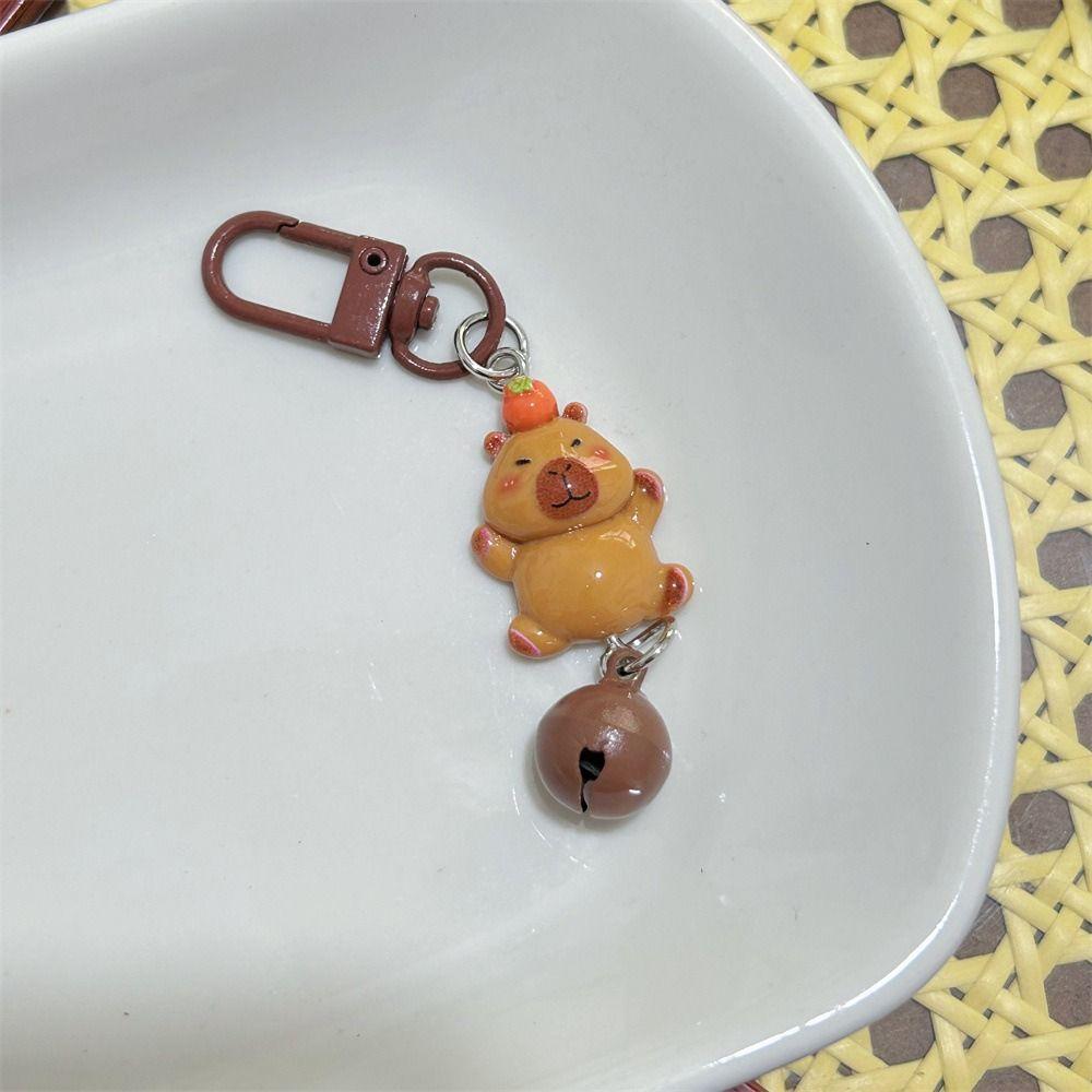 Смола Колокольчик Капибара Брелок Милый Животный Брелок Капибара Подвеска для Сумки Подруги