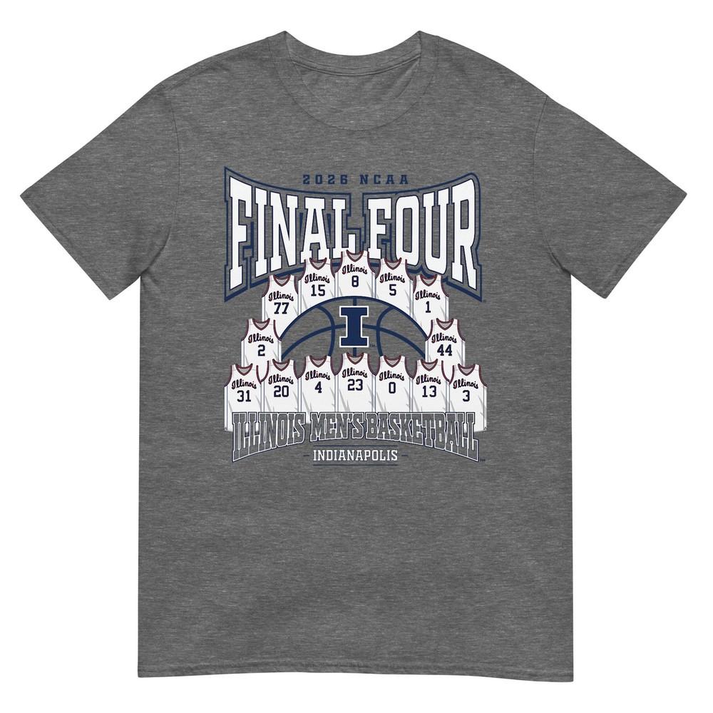 Illinois Unisexs Basketball Final Four Jersey Madness Nil TShirt