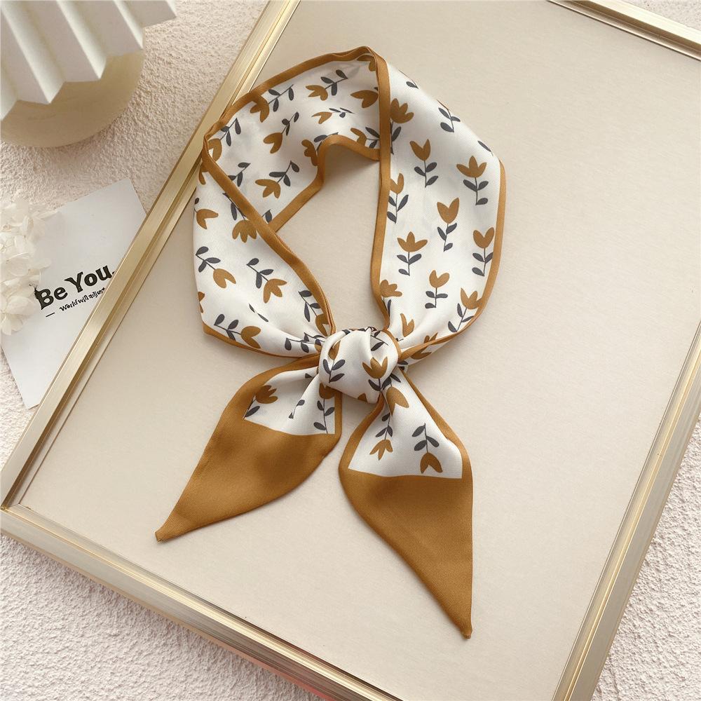 Новые шарфы Шелковые шарфы Женские весенние и осенние длинные декоративные профессиональные шарфы Летние тонкие стили в сочетании с рубашками Стильные