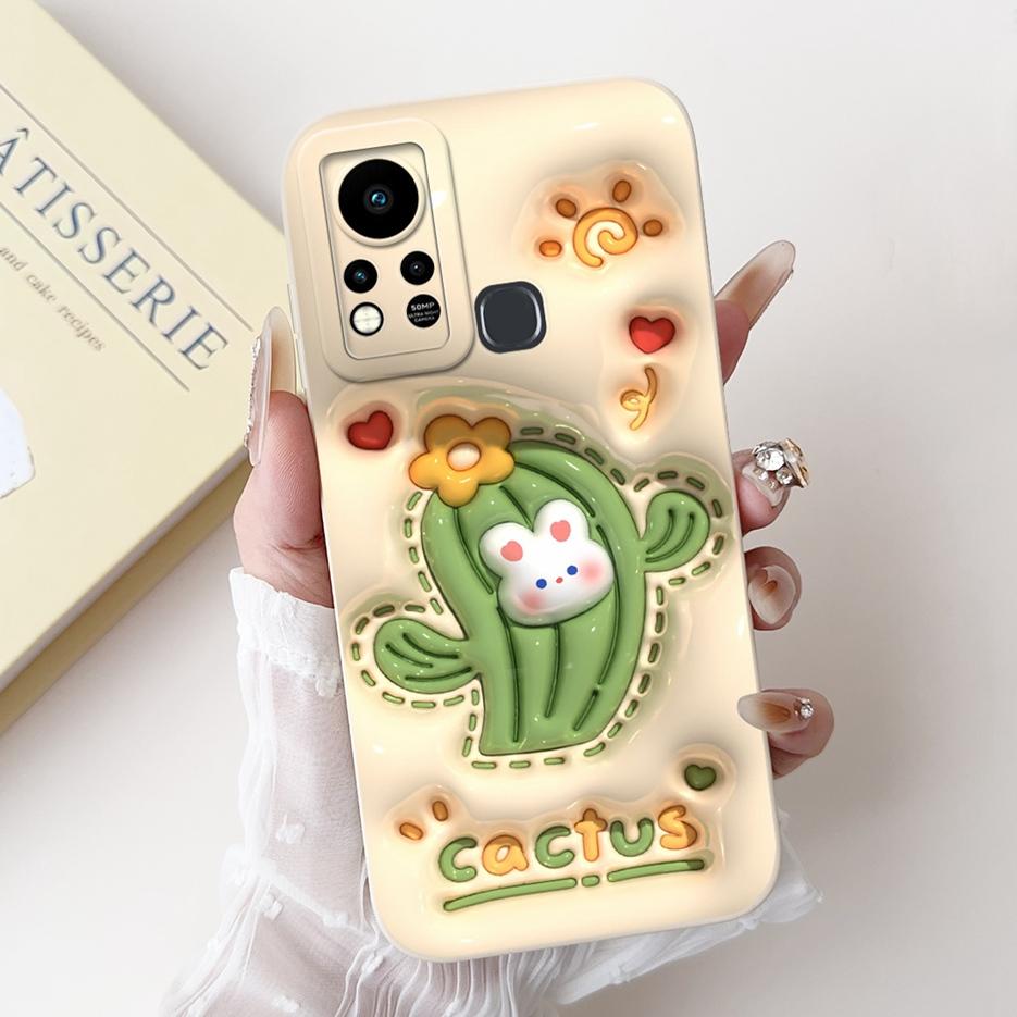 Чехол для Infinix Hot 11S X6812 X6812B Милый мультяшный чехол-панда Ударопрочные чехлы для телефона для Infinix Hot 11S NFC Hot11s Мягкие Fundas
