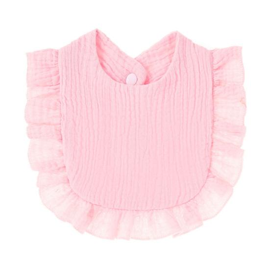 Детский нагрудник, удобный, легко чистящийся, мягкий дизайн с оборками, полотенце для слюны для кормления младенцев для ежедневного использования