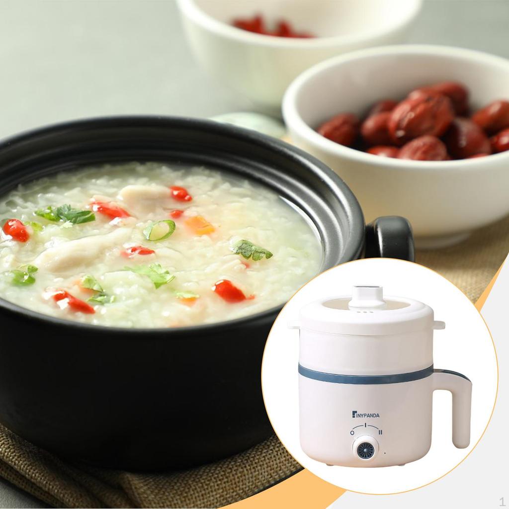 Электрическая плита Мини-кастрюля Антипригарная Портативная Рисоварка Малая Бытовая Техника для Приготовления на Пару