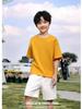 In Stock: 200G Pure Cotton Children's Short Sleeve Round Neck T-shirt - Customizable Class or Parent-Child Uniform