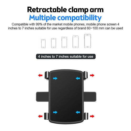 Автомобильный держатель для телефона, крепление для громкой связи заднего вида, зеркало для телефона, подставка для вождения, навигационная подставка для 3-7 дюймов