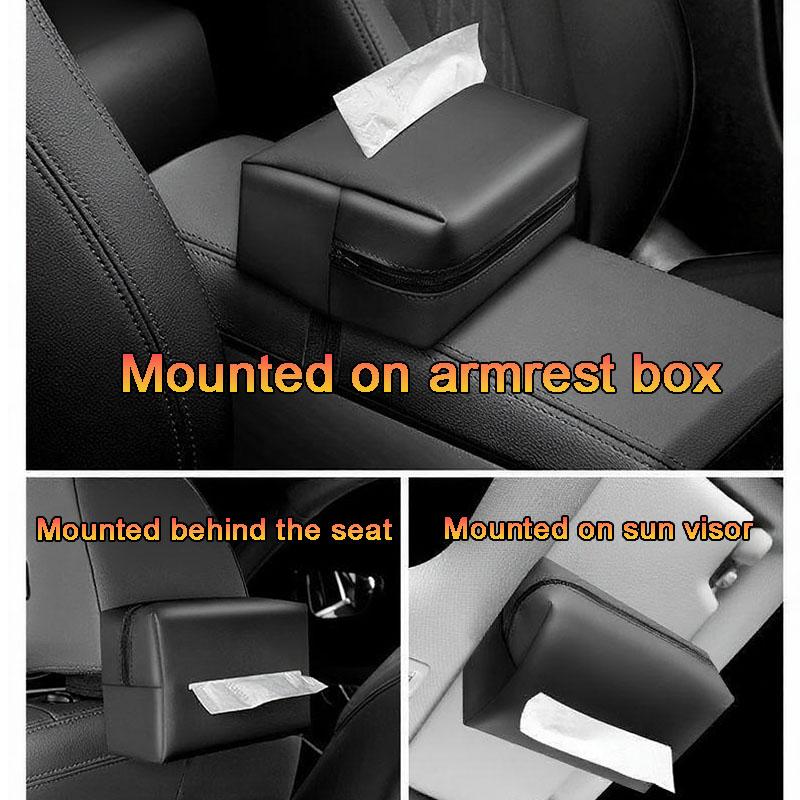 kdtn3 Car tissue bag,with fixed belt,car practical paperbag,interior supplies,car accessories,for mercedes-benz CLA CES CLS SLK GLK