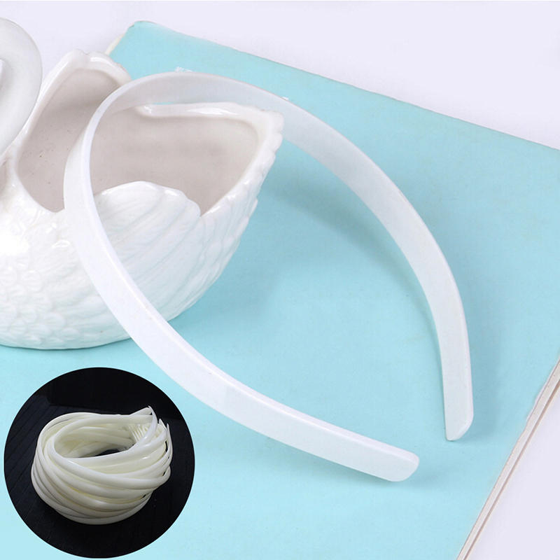 10 шт. 12 мм пустые однотонные пластиковые ободки для волос, аксессуар для DIY