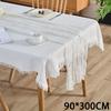 Скатерть-дорожка из марли 180*90/90*340 см, полупрозрачная жатая скатерть в стиле бохо/рустик, для девичника.