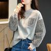 Sweatshirt Fleece Oversized Cotton Thickened Casual Loose Vintage Round Neck Long Sleeve Pullover Sweatshirt