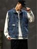 Мужской джинсовый жилет свободного кроя - Коллекция Весна 2025, XL