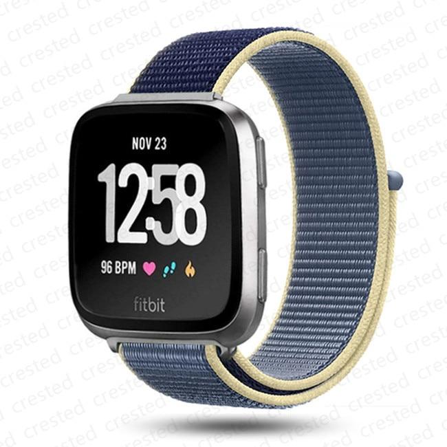 Nylon Loop Strap for Fitbit Versa 4 3 band Smart watch replacment Soft Breathable Sport belt Correa Bracelet Fitbit Sense 2 band