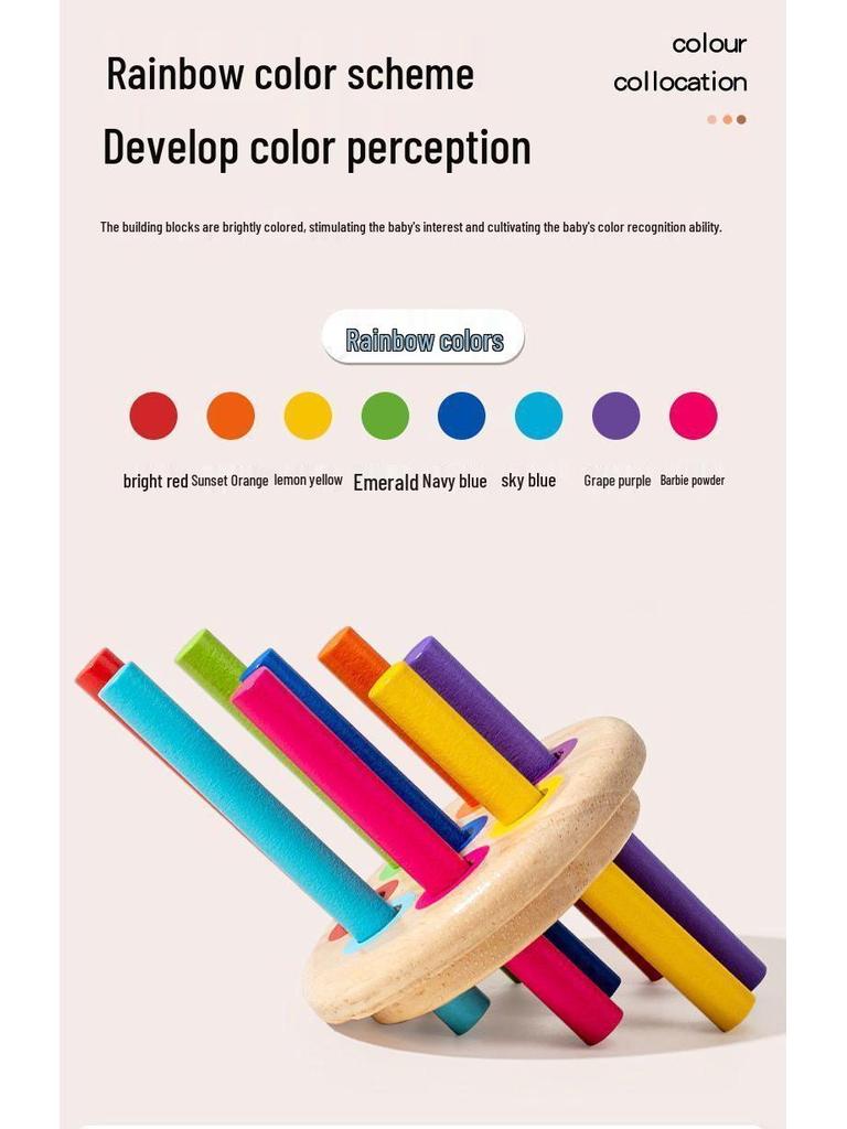 Монтессори Деревянный Балансир и Игрушка для Тренировки Сенсомоторных Навыков для Детей