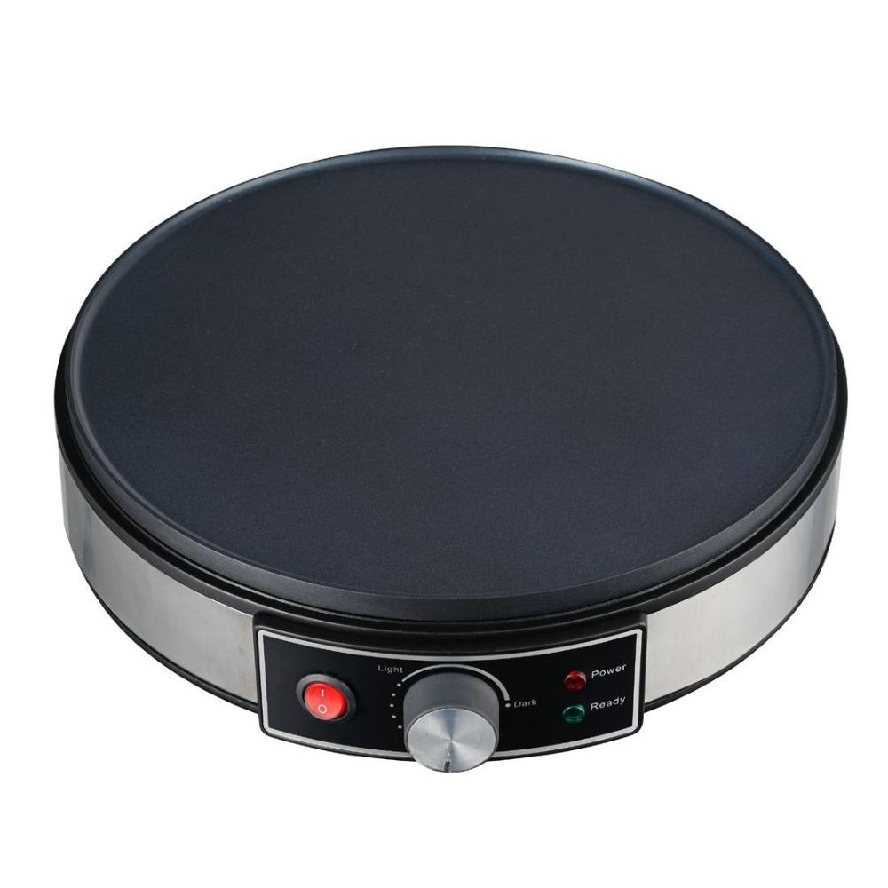 Aluminum Electric Crepe Maker Round Electric Grilling Pan Electric Pancake Machine Breakfast