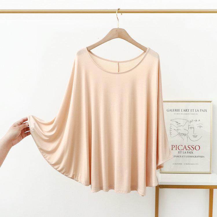 Plus Size 200 Jin Women's Batwing Sleeve Long Sleeve Modal T-Shirt