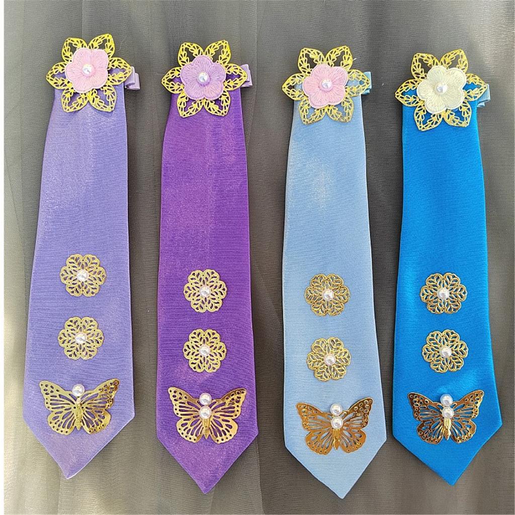 Традиционная корейская повязка на голову Янджи для женщин, мягкая и дышащая, с украшениями в виде бабочек, повязка для волос для культурного мероприятия, повседневной носки