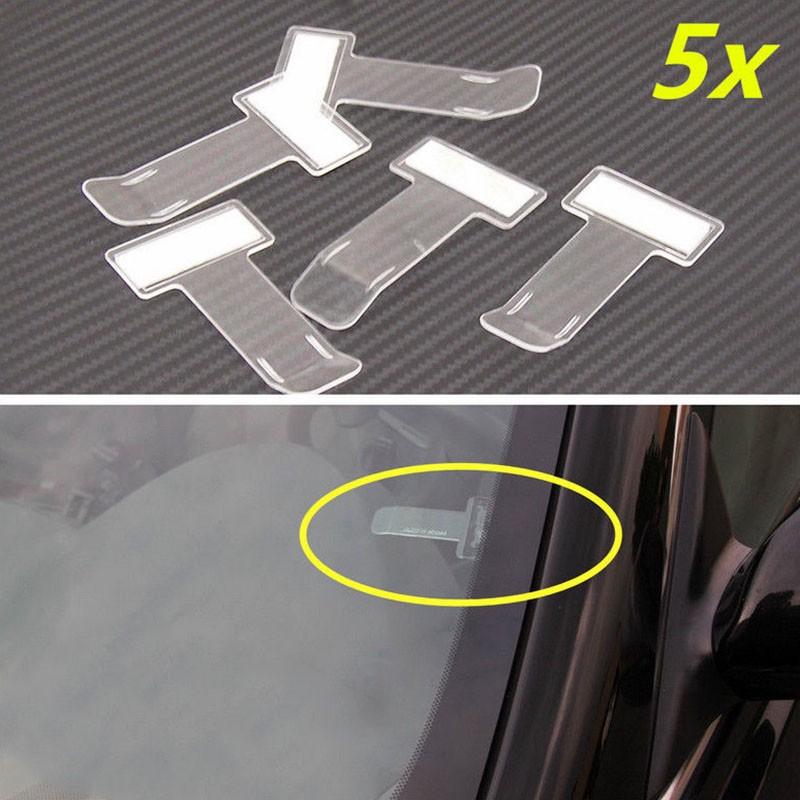 5x Automotive Parking Ticket Receipt Permit Card Holder Clip Sticker/ Windscreen