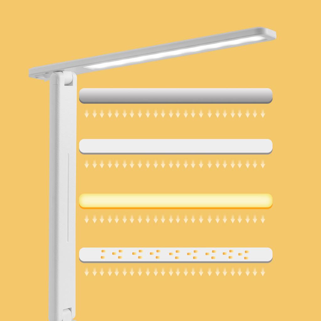 Table Lamp Eye Protection Touch Dimming Charging 180 Degree Flip Folding Stand Design LED Learning Desk Lamp