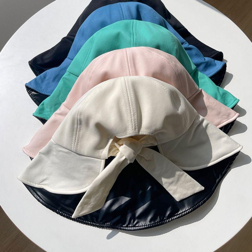 Adjustable Wide Brim Hat Foldable Bucket Cap Portable Sun Protection Hat Outdoor