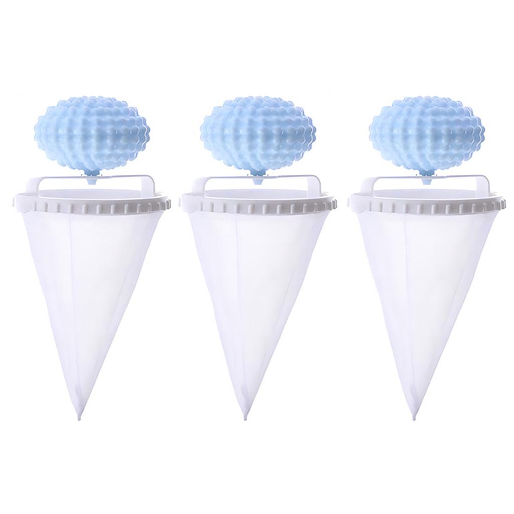 3 шт./компл. Фильтр для волос для стиральной машины, плавающий шарик для улавливания ворса, многоразовый сетчатый мешок для сбора грязи, инструмент для чистки