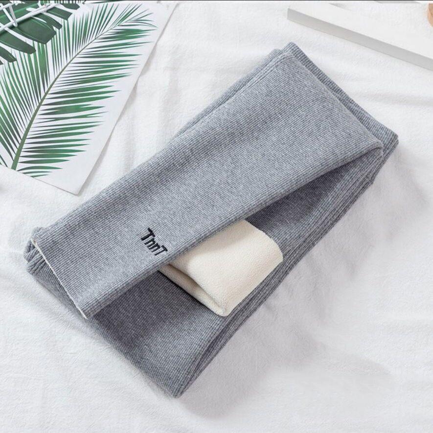 Детские зимние флисовые штаны для девочек, леггинсы, толстые, с высокой талией, узкие, детская одежда, брюки