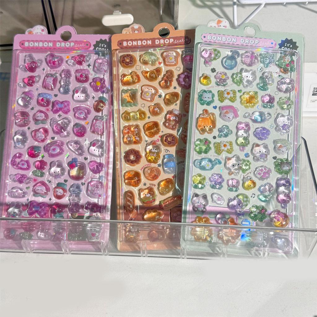 Мультяшная 3D-наклейка с животными, детская мотивирующая наклейка для ежедневников, ноутбуков, чехлов для телефонов, украшений для бутылок с водой