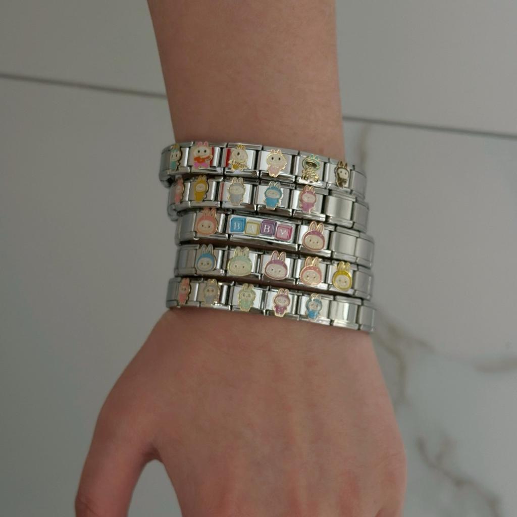 Explosive Sale Cartoon La Home Bracelet Colorful Square Module Premium Cartoon Bracelet