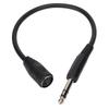 Гибкий кабель-переходник DIN 5 Pin (мама) на 6.35 мм (папа), Plug and Play, 1.0 фута, Аудиоадаптер для микрофона, Стерео удлинитель аудио TRS