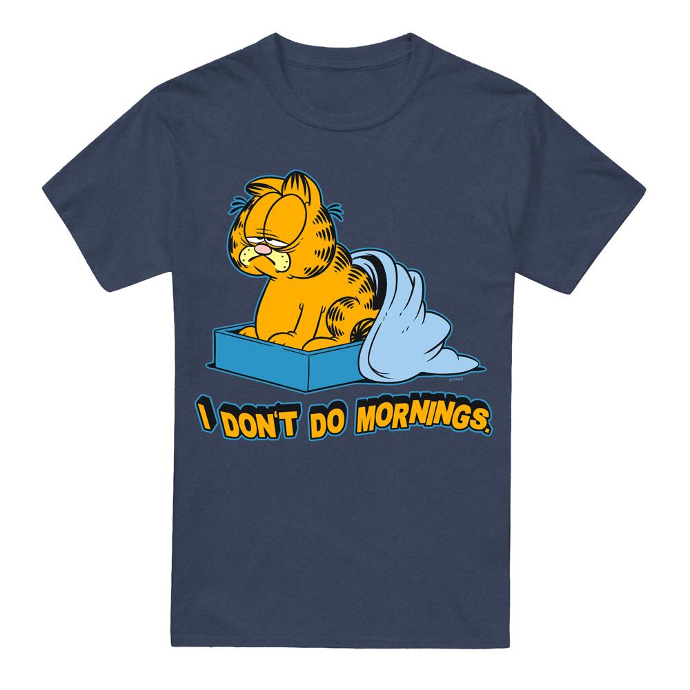 Garfield Unisex Adult I Don´t Do Mornings T-Shirt