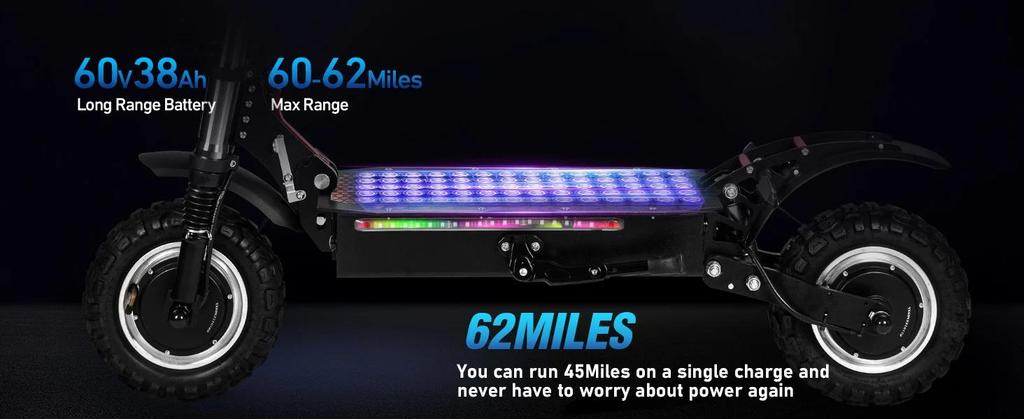 Новый электросамокат J-30max 6000 Вт Двухмоторный Аккумулятор 60 В 38 Ач Электросамокат Складной Высокомощный Спорт на открытом воздухе Максимальная скорость 85 км/ч Электрические самокаты