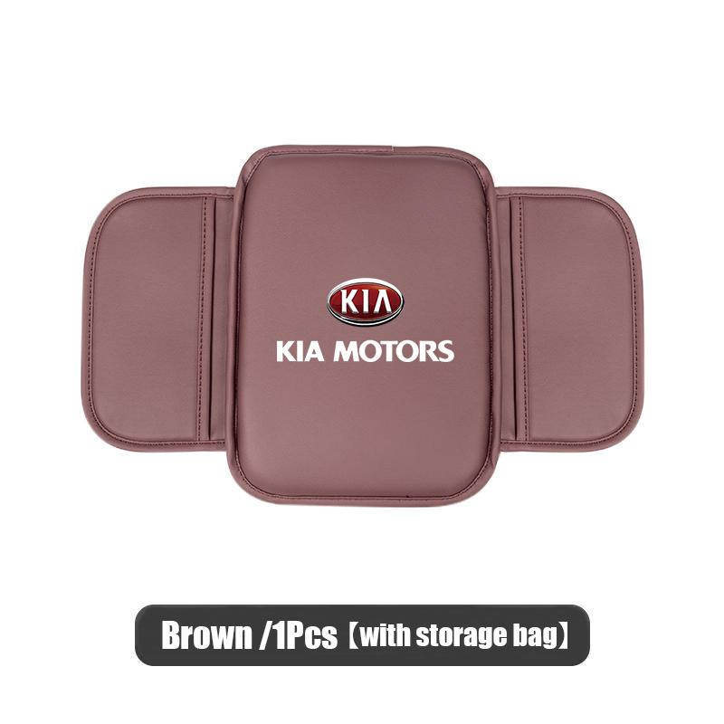 Car Armrest Box Cushion Protection Mat Storage Pocket Accessories For KIA Carnival Niro EV9 K8 Forte Cerato Sportage Ray EV
