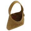 COACH Brooklyn 28 Magnetic Straw Straw and Calfskin Shoulder Bag Small Women's Olive