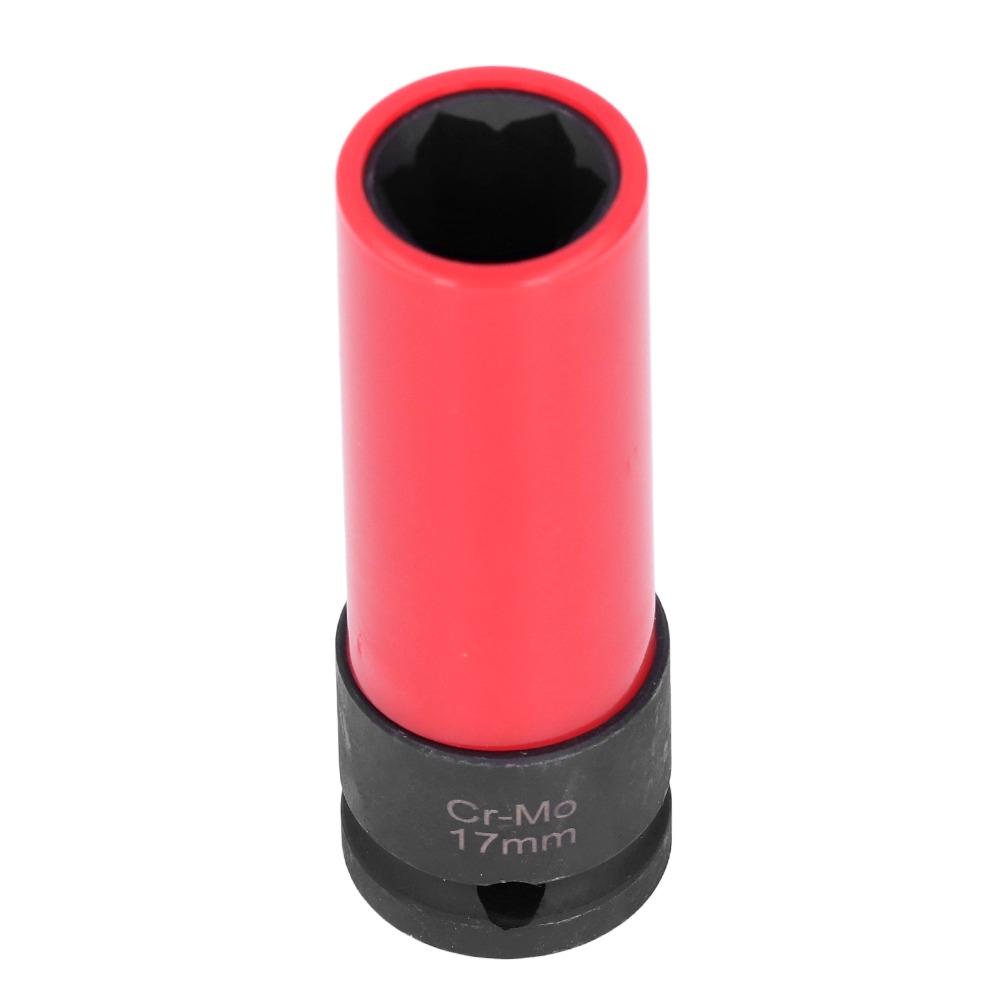 1/2 Inch Drive Wheel Lug Nut Sleeve 17mm Size Anti Theft Socket  Tire Maintenance Technicians