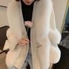 New Winter Imitation Fox Fur Jacket Women's Temperament Celebrity High-sense Cotton-padded Coat