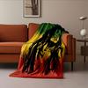 Smiling Man Rastafarian Style for all seasons blanket lunch break throw gift
