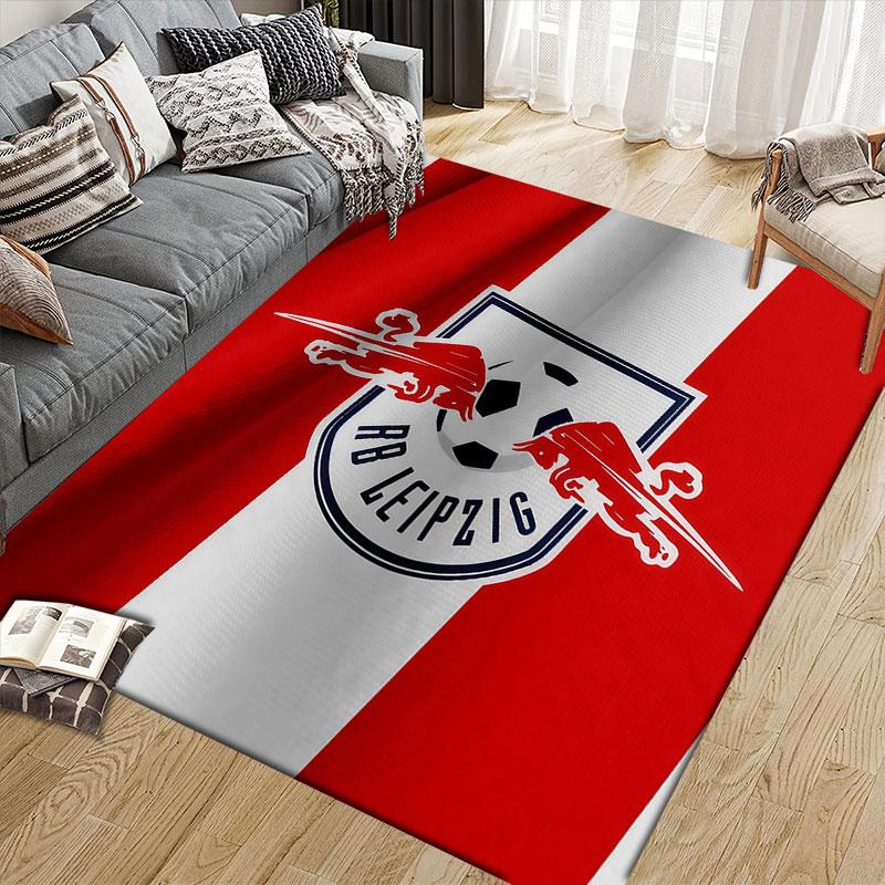 RBL logo Flannel Printed Carpet, Home Sofa Decoration for Living Room & Bedroom, Non‑Slip Play Flannel Floor Mat for Game Room