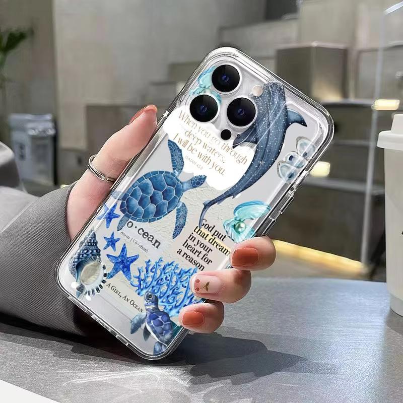 Морская жизнь Английский Текст Прозрачный Чехол Для Телефона Для Samsung Galaxy S26 S25 Ultra S24 S23 FE S22 S21 Plus S20 A73 A72 Силиконовый Чехол