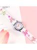 Butterfly-shaped quartz watch, water-resistant and drop-resistant, with a girly and princess style, soft silicone comfortable st