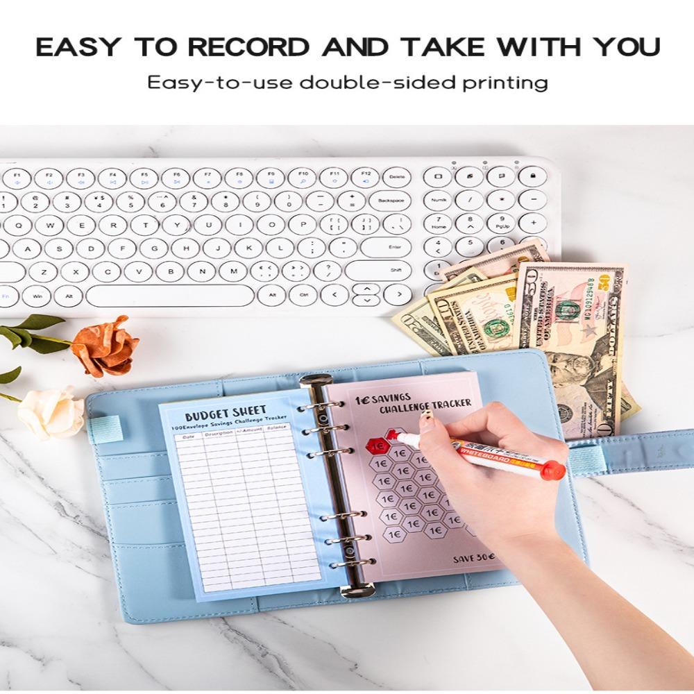 48 шт. 52 недели Save Challenge Экономия Карточки A6 100 Конвертов Планирование Бюджета Книга